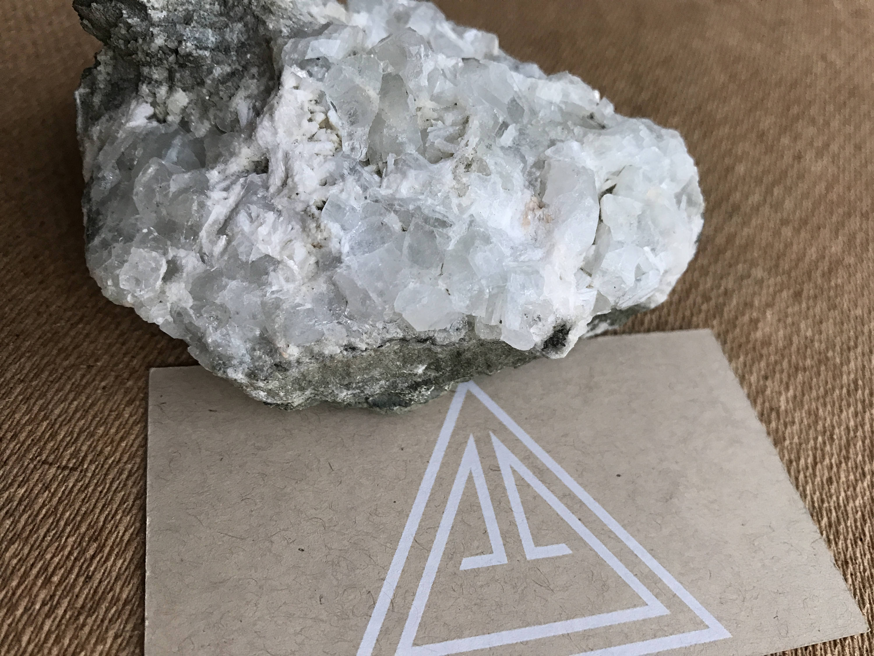 Datolite and laumontite crystal specimen. Medium sized specimen