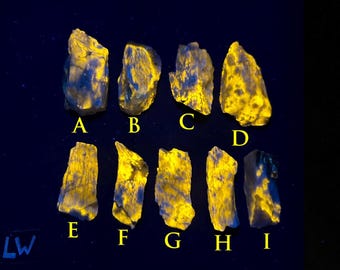 ONE (x1) Fluorescent Scapolite and Prehnite Specimen from Saint Michel de Wentworth in Quebec, Canada. LW and MW Uv - ET130