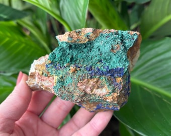 Malachite, Dolomite, Azurite Beautiful specimen from Morocco - ET130