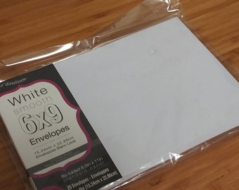 White Premium Paper 6x9 Envelopes