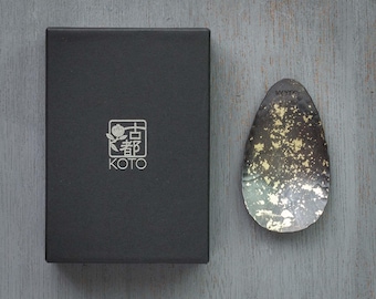 Chasaji Tea Scoop Gold Speckle - KOTO TEA