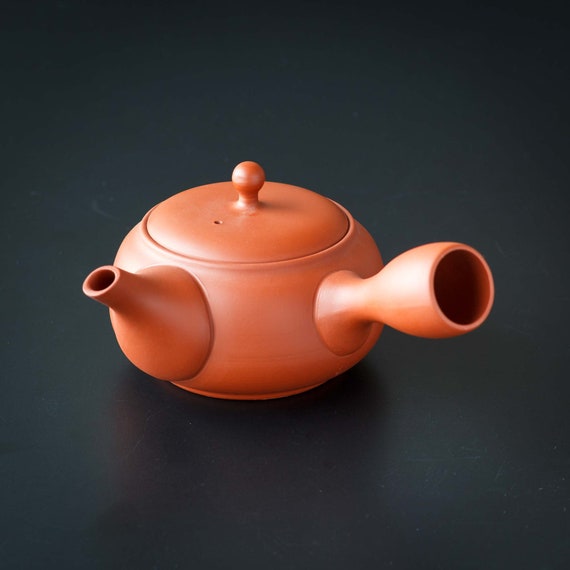 Japanese Kyusu Teapot KAMAGATA カマ形 Vermillion – Jinsui Tokoname