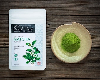Organic Matcha Powder Ceremonial Grade 30g (1oz)