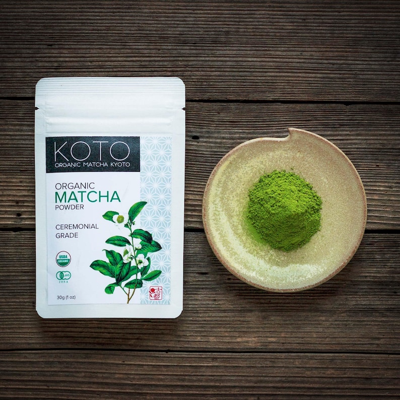 Organic Matcha Powder Ceremonial Grade 30g (1oz) image 1