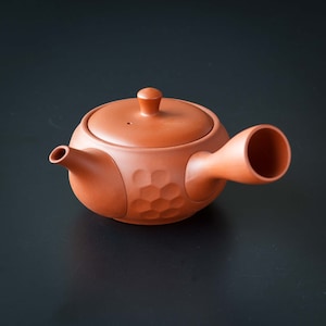 Japanese Kyusu Teapot DAIYA KATTO ダイヤカット Vermillion – Jinsui Tokoname