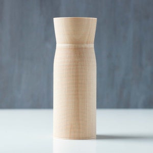 Tea Caddy Japanese, Chazutsu, Tea Canister, Tea Container - KARMI KUBI Soji Natural - Gato Mikio