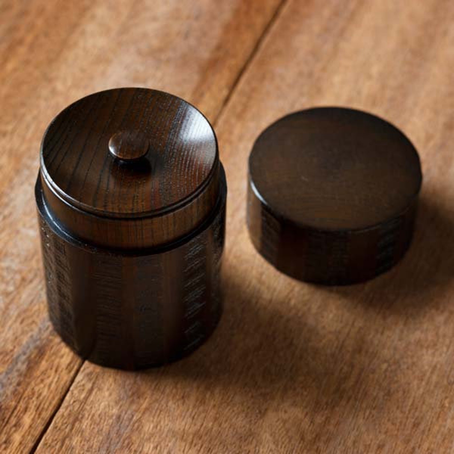 Tea Caddy Japanese Chazutsu Tea Canister Tea Container Etsy