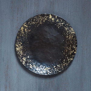 Plate 11cm Black Copper Gold Speckle - Wato