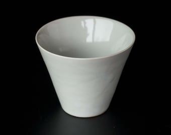 Tea Cup SENCHA Cone Small Gray - Nankei Pottery