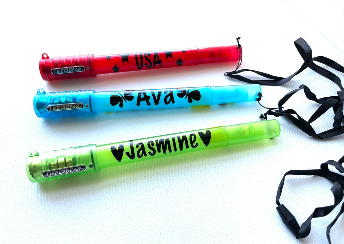 Personalized Reusable Glow stick Flashlight Party Favor kids Etsy