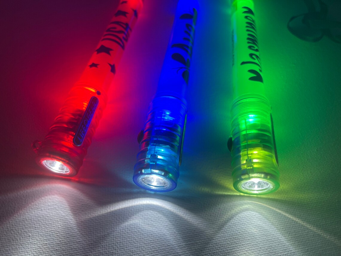 Personalized Reusable Glow stick Flashlight Party Favor kids Etsy
