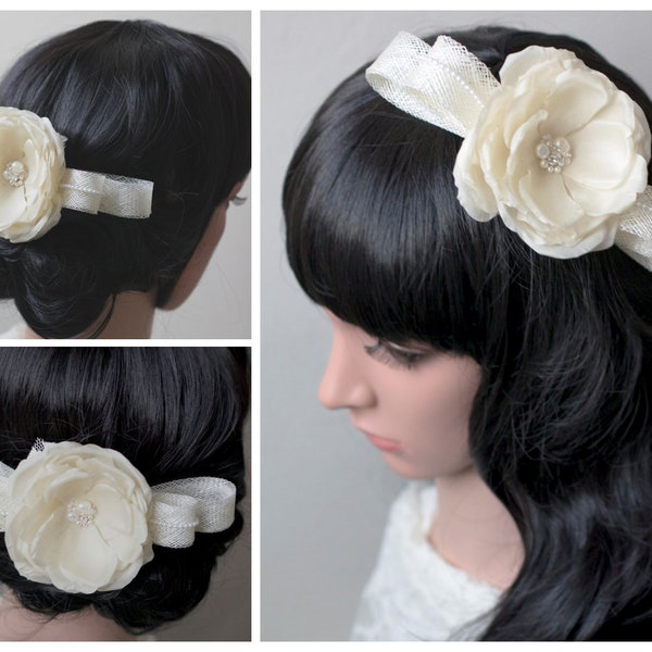 Cream Fascinator Etsy UK