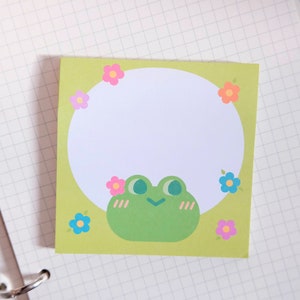 Sticky Notes - Flower Froggy