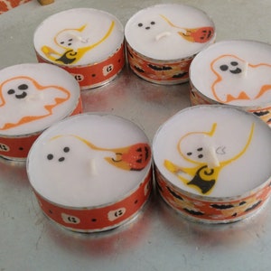 Ghost Candles, Halloween Candles, Free Shipping, Halloween Party Decorations, Halloween Party Favors, Gift for Halloween Lover