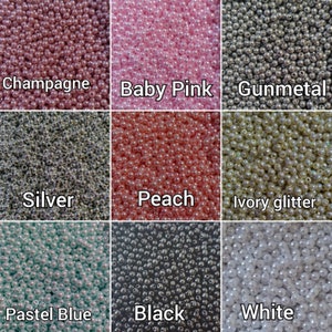 3mm Beads, Plastic Beads, Faux Pearls, Craft Beads