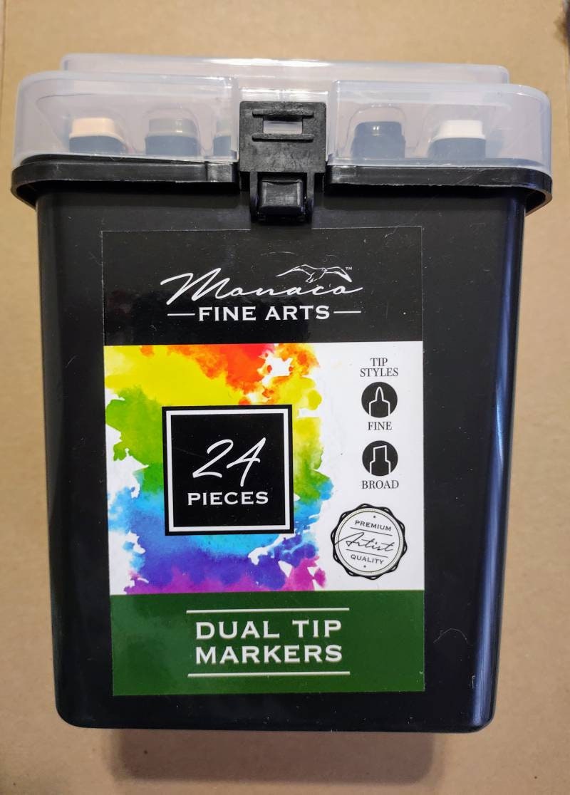 Nassau Fine Art Dual-tip Markers 24-set
