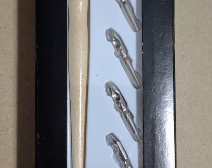 Wonder & Weiss Calligraphy Dip Pen Set in Tin Box Etsy