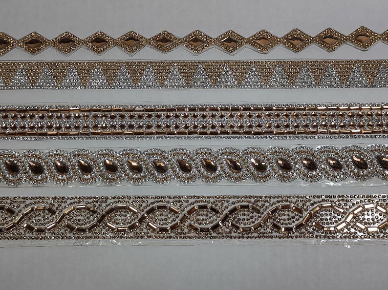 Hotfix Borders, Iron on Motifs, Hotfix Rhinestones Borders, Hotfix ...