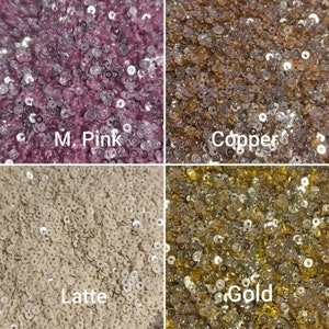 2mm Flat Round Sew on Sequins, Round Sequins, Bright Sequins, 3gms per Tube Sequins