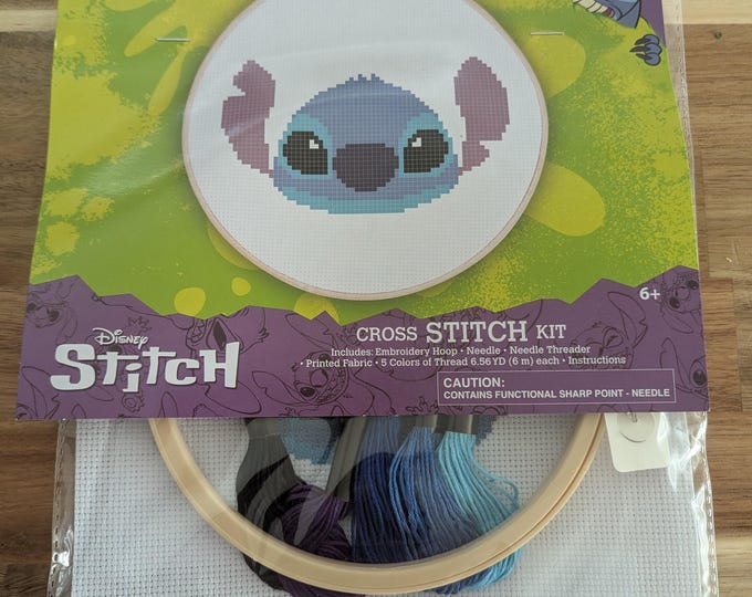 Disney Stitch Cross Stitch Kit - Etsy