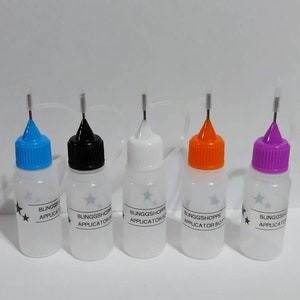 10ml Precision Applicator Bottle, Glue Applicator Bottle, Fine Tip Precision Bottle, Empty Bottle image 1