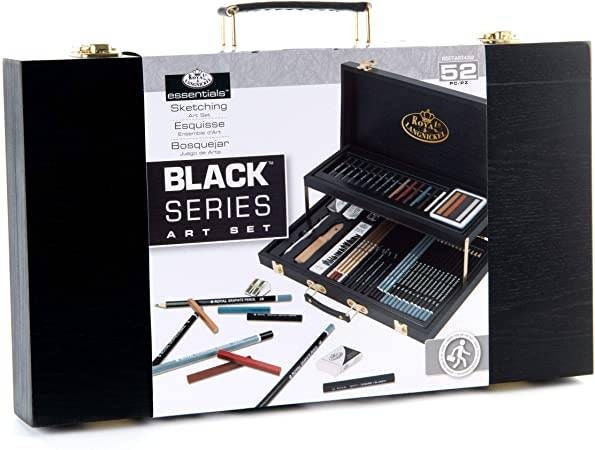 Royal & Langnickel Deluxe Sketching & Drawing 134pc Chest Set I Art Supplies