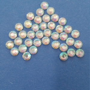 6mm AB Clear Rhinestones, High Quality Rhinestones, Non-Hotfix Rhinestones, Resin Rhinestones, 200+ per pack