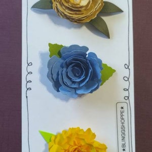 Paper Flowers, Handmade Paper Flowers, Mixed Decorative Paper Flowers