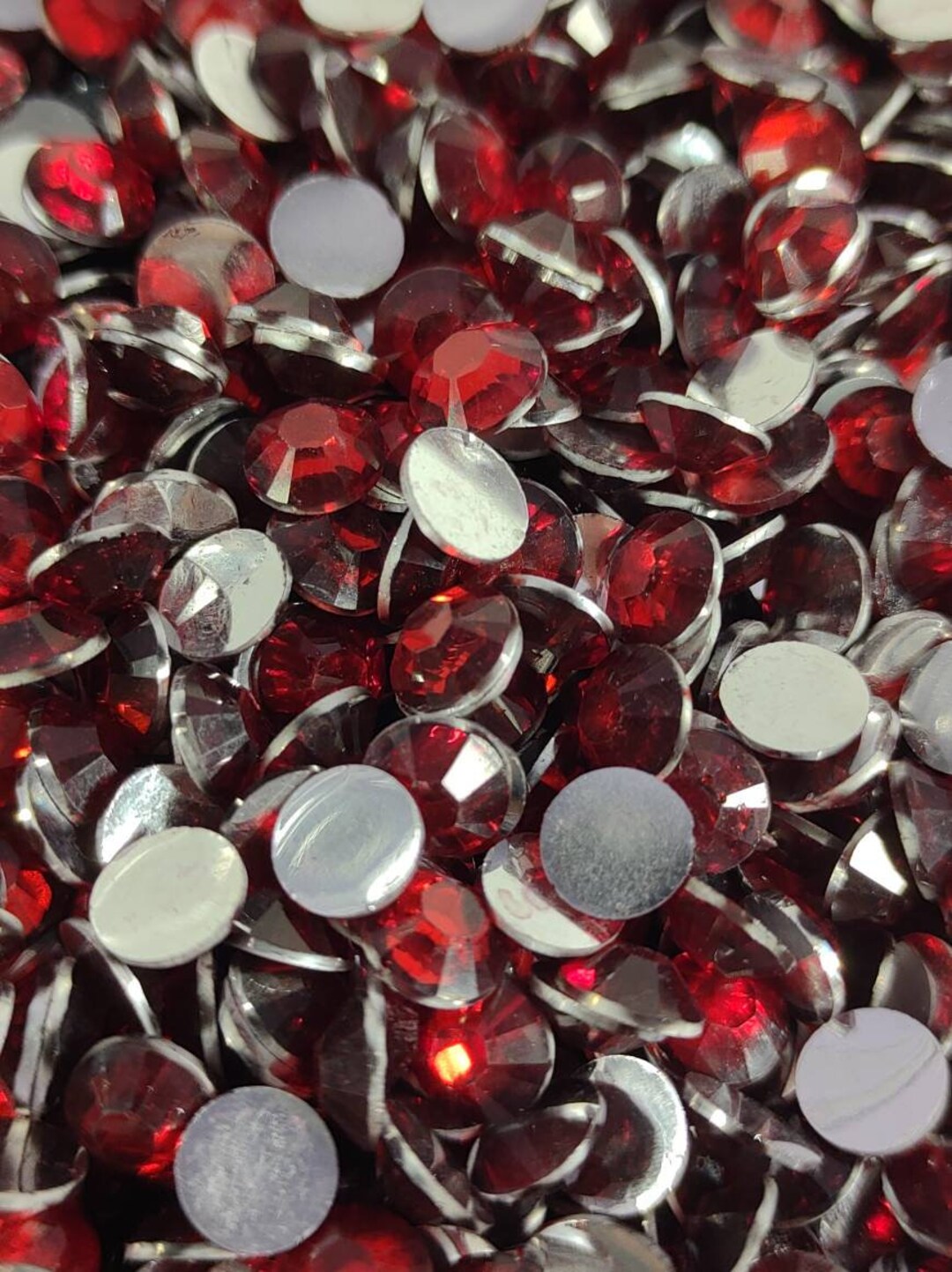 Red Non-hotfix Resin Faceted High Quality Rhinestones, Bling ...