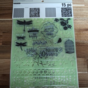 Recollections Stamp and Stencil Set