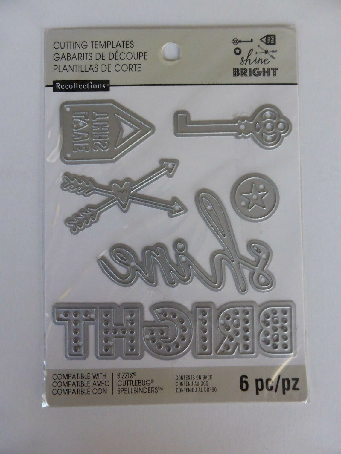 Recollections Cutting Templates Shine Bright Metal Die Set Etsy