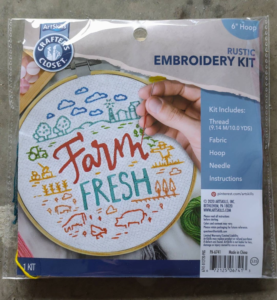 Artskills Crafter's Closet Rustic Embroidery Kit Etsy