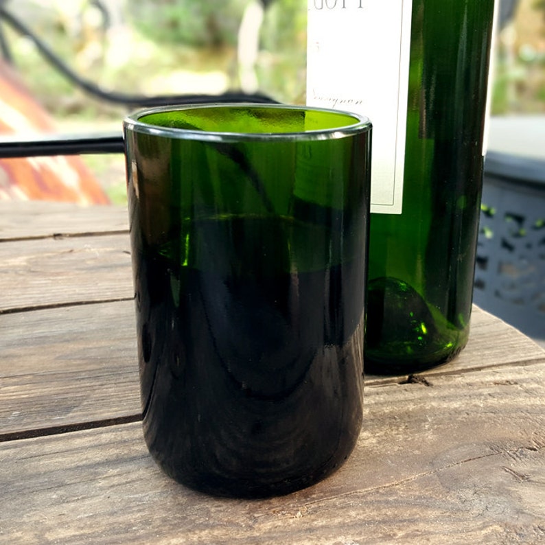 12 Oz Wine Bottle Glassware Set Etsy