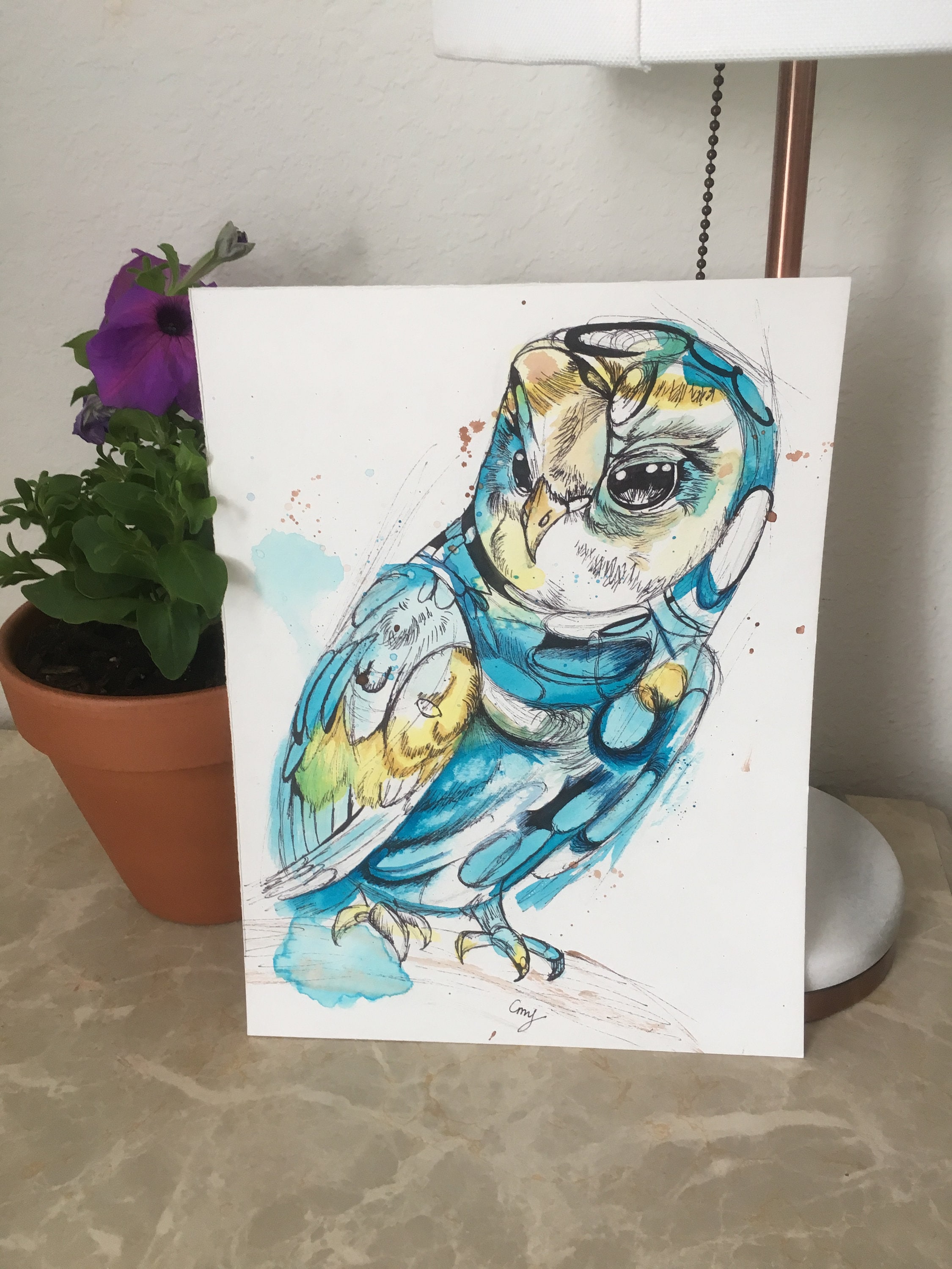 Abstract Barn Owl-ORIGINAL