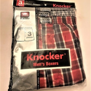 6 pair 3X Knocker Boxers Underwear Random Pick Assorted Plaids