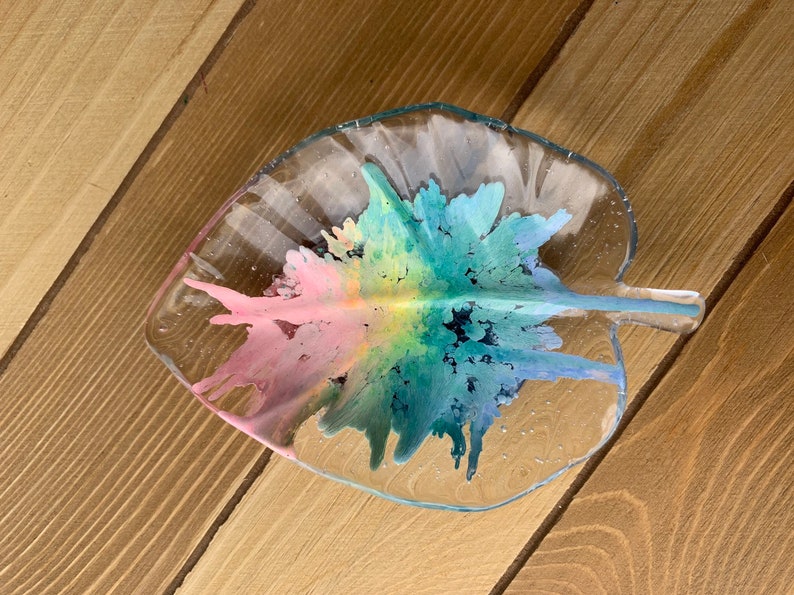Rainbow Leaf Trinket Tray
