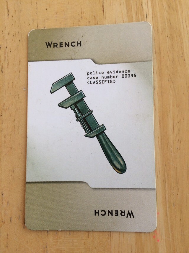 5 Wrench Cards, Weapon Cards, Upcycle Material, Board Games, Vintage