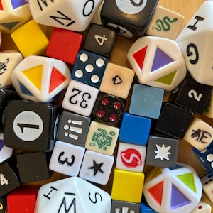50 Game Pieces/Dice, upcycle supplies, upcycle material, craft supplies, craft supply, craft material, crafting, board game pieces(88)