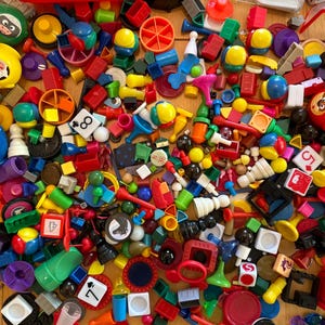 600 Game Pieces, upcycle material, upcycle supplies, craft supplies, craft supply, craft material, crafting (88)
