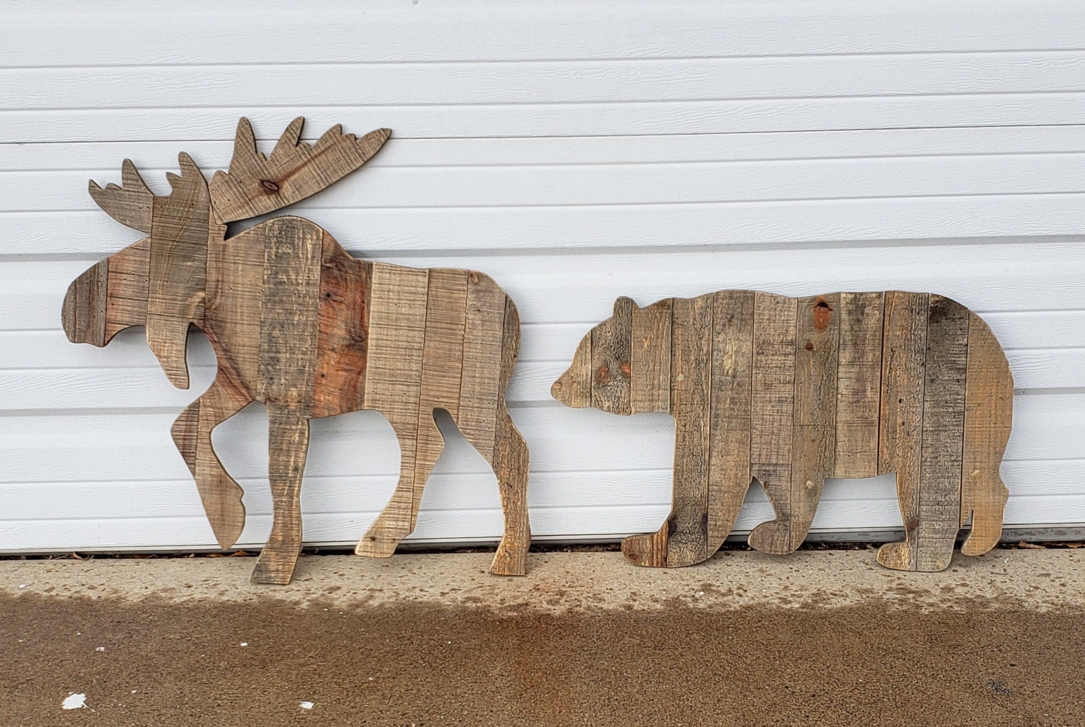 Reclaimed Wood Bear Wall Decor/ Wood Bear Wall Decor/ Bear Etsy