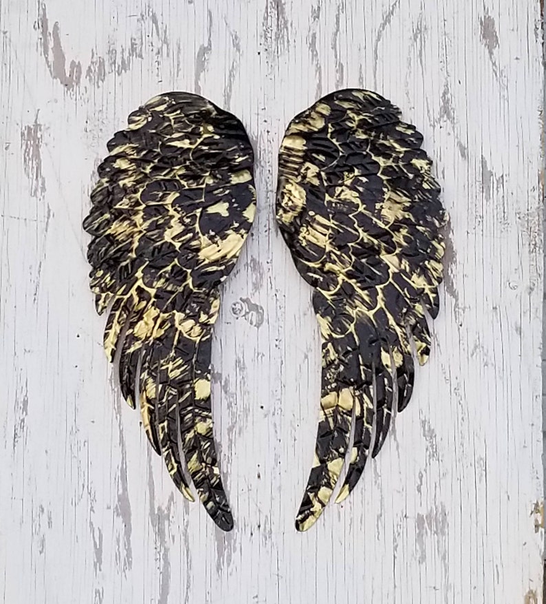 Metal Angel Wings Wall Decor Wing Shabby Chic Nursery Large