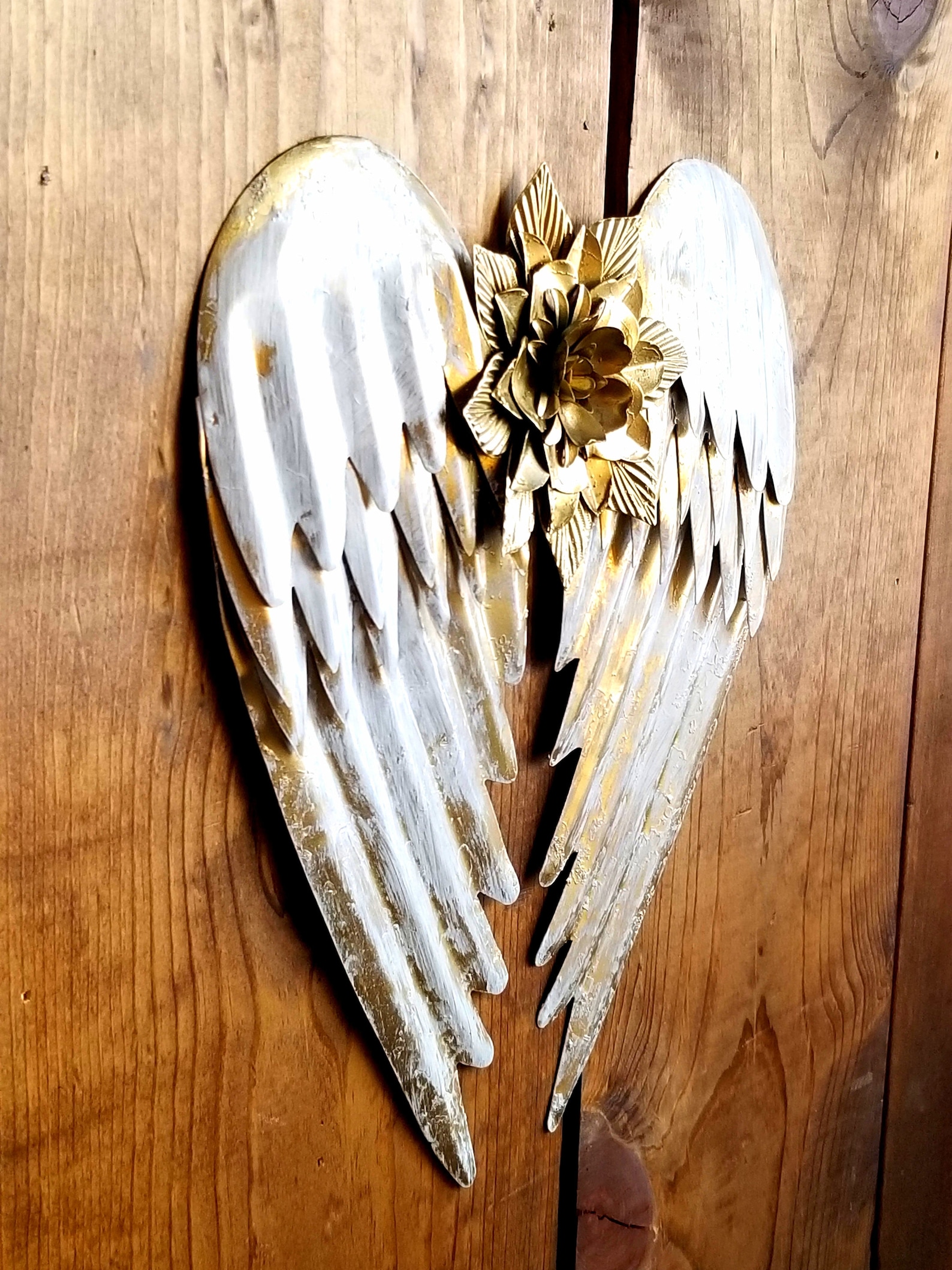 Metal Angel Wings Wall Decor / Angel Wing Wall Decor / Shabby Etsy