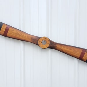 Wood Airplane Propeller/ Large Wood Airplane Propeller/ Airplane Wall Art/ Sports Bar Decor/  Man Cave decor ,