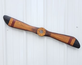 Wood Airplane Propeller/ Large Wood Airplane Propeller/ Airplane Wall Art/ Sports Bar Decor/  Man Cave decor ,