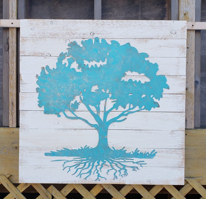 Tree Of Life Decor Wall Hanging Reclaimed Wood