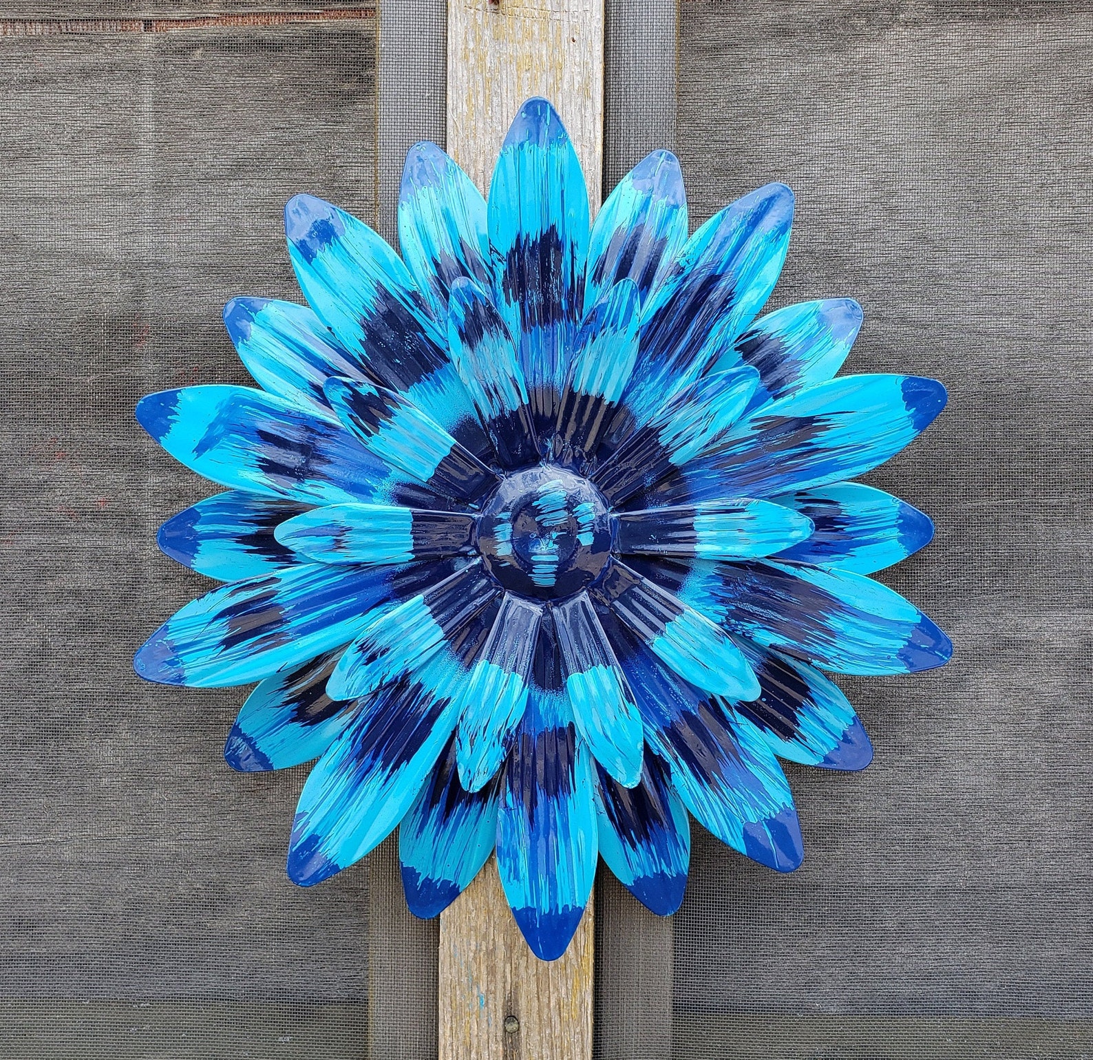 Large Metal Flower Wall Art/ Flower Wall Decor/ Garden Fence Etsy
