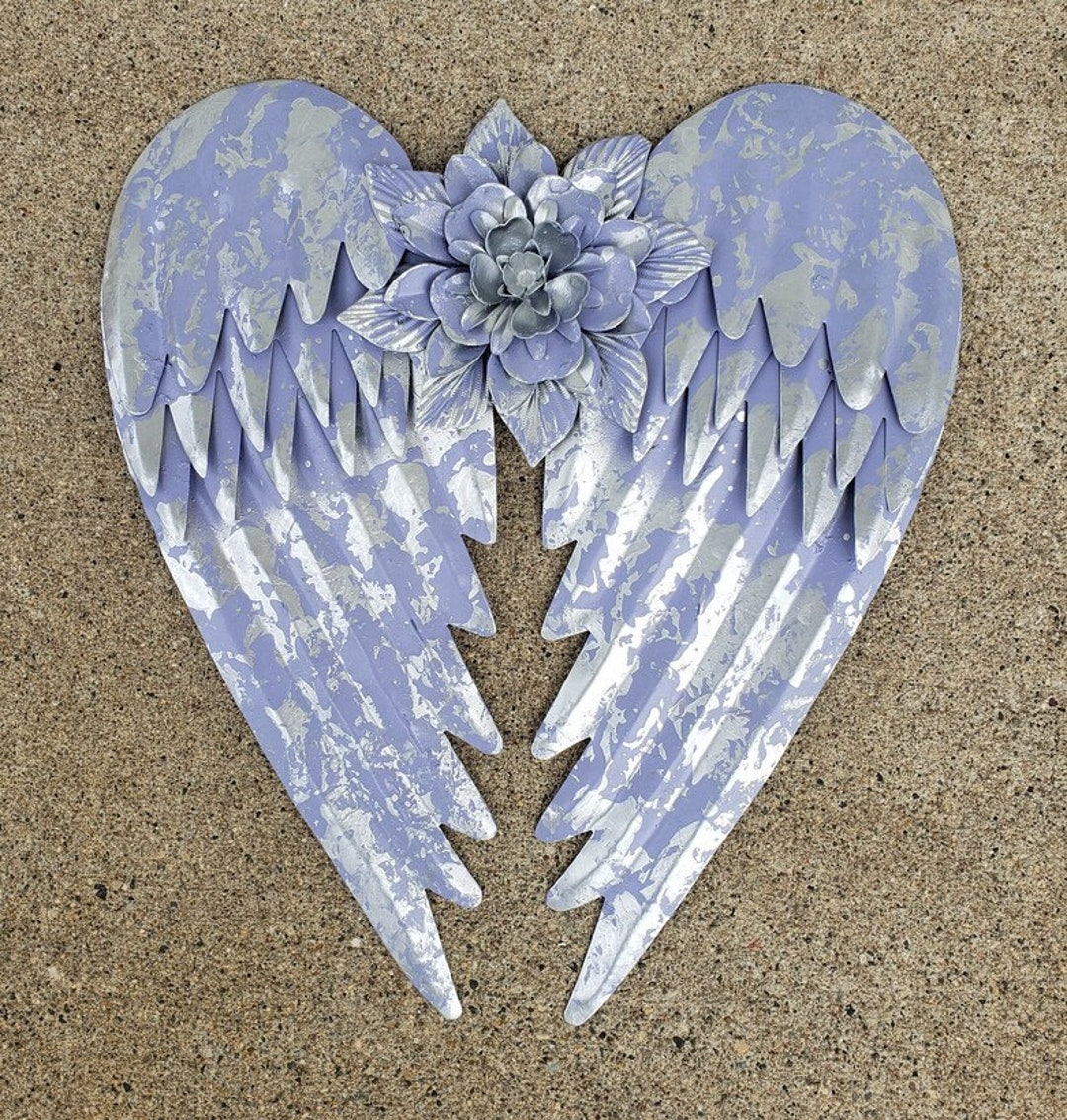 Metal Angel Wings Wall Decor / Angel Wing Wall Decor / Shabby Chic ...