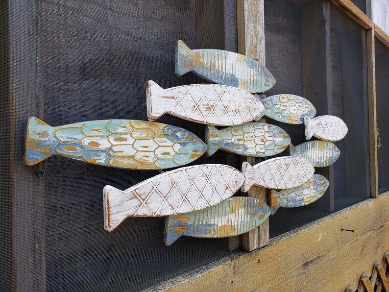 Fish Wall Decor/ Coastal Decor/ Metal Fish Decor/ Beach Etsy