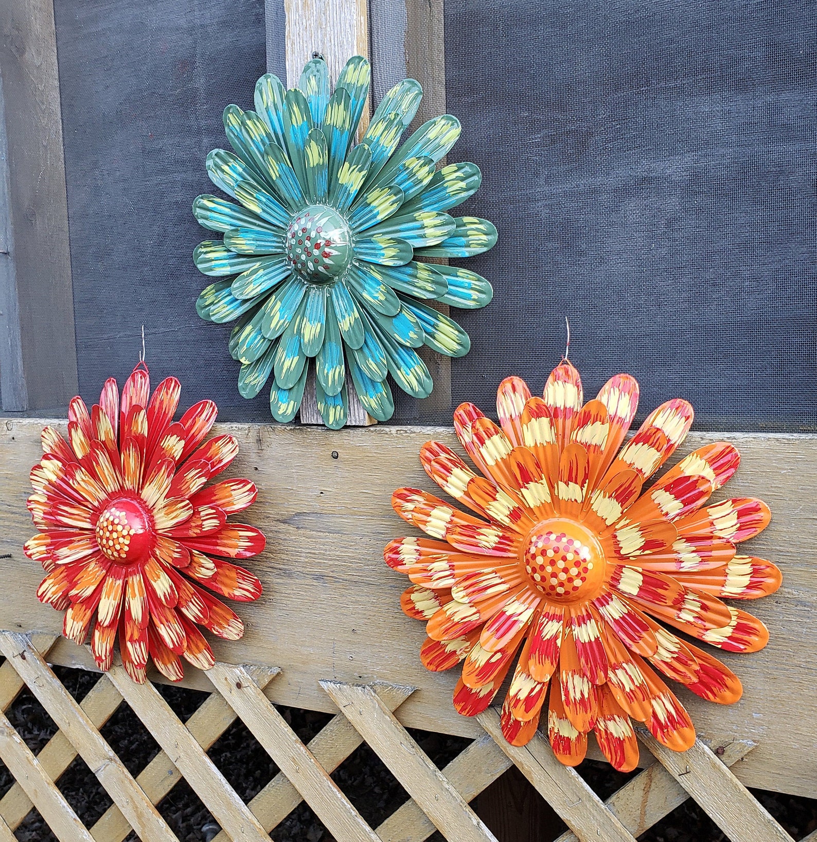 Metal Flower/ Metal Flower Wall Decor/ Large Metal Flower Wall Etsy