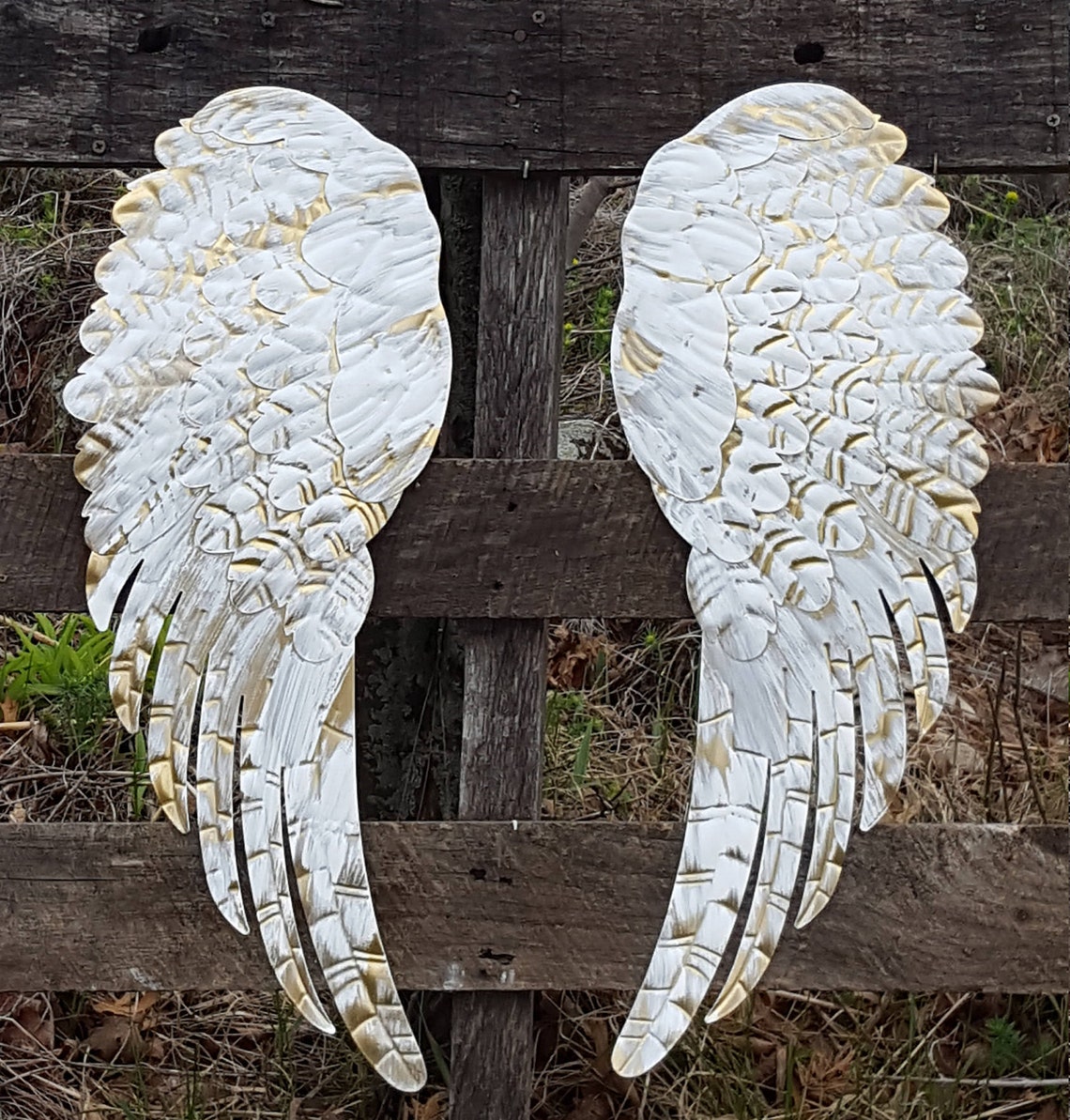 Metal Angel Wings Wall Decor / Angel Wing Wall Decor / Shabby Etsy